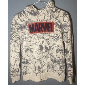 MARVEL AVENGERS LIGHTWEIGHT  SOFT HOODIE YOUTH LARGE Spiderman Ironman Hulk